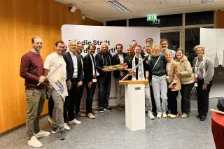 Verkündung des Zwischenergebnisses des Bürgerentscheids im KVR