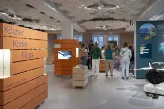 Köcher, Köder, Fluss - Ausstellungsansicht Köcher, Köder, Fluss - Ausstellungsansicht